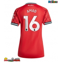 Camisa de Futebol Manchester United Amad Diallo #16 Equipamento Principal Mulheres 2025-26 Manga Curta